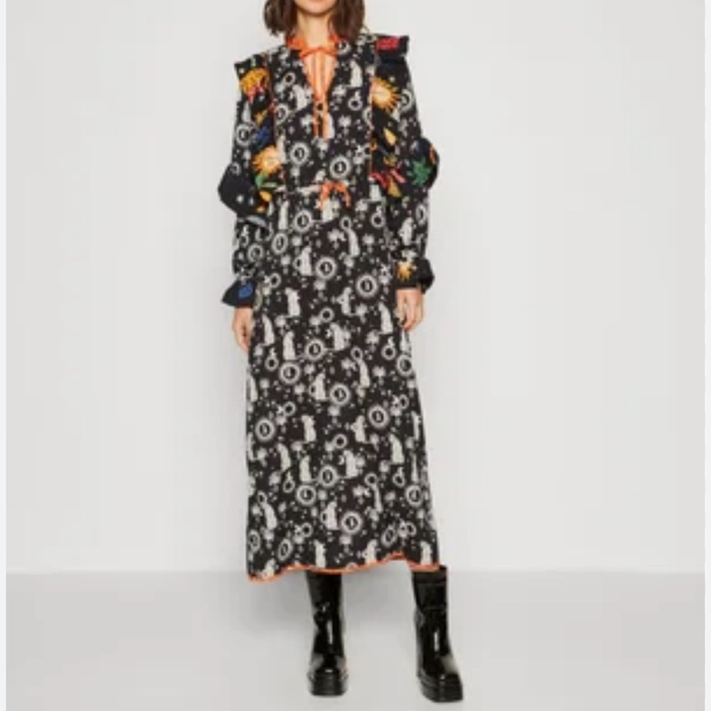 Never Fully Dressed Black Paradise Leopard Darcy Dress – US 6
